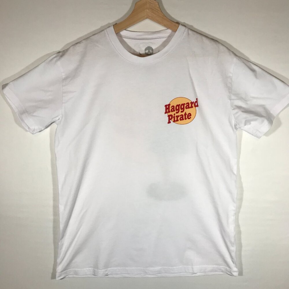 HP Haggard Pirate Men's Medium White Short Sleeve T-Shirt